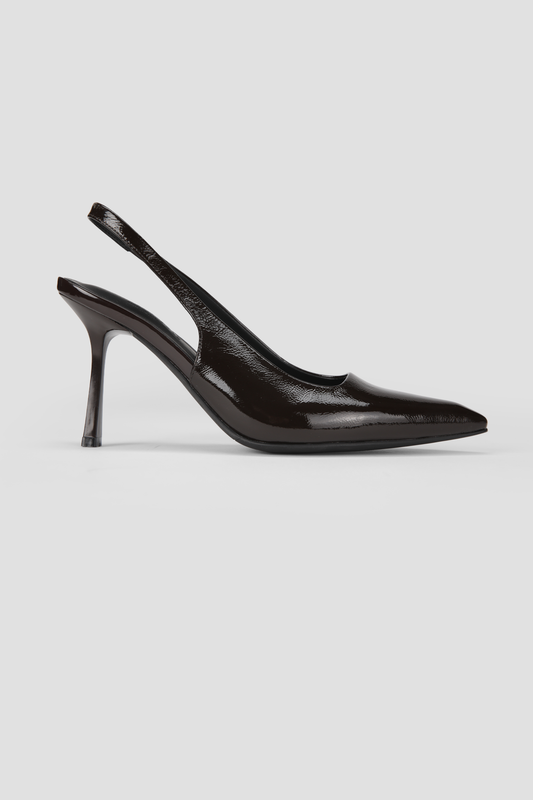 Leather Slingback Heels