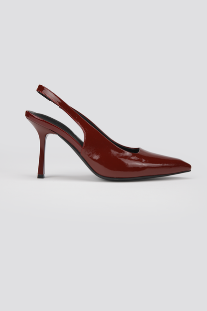 Leather Slingback Heels