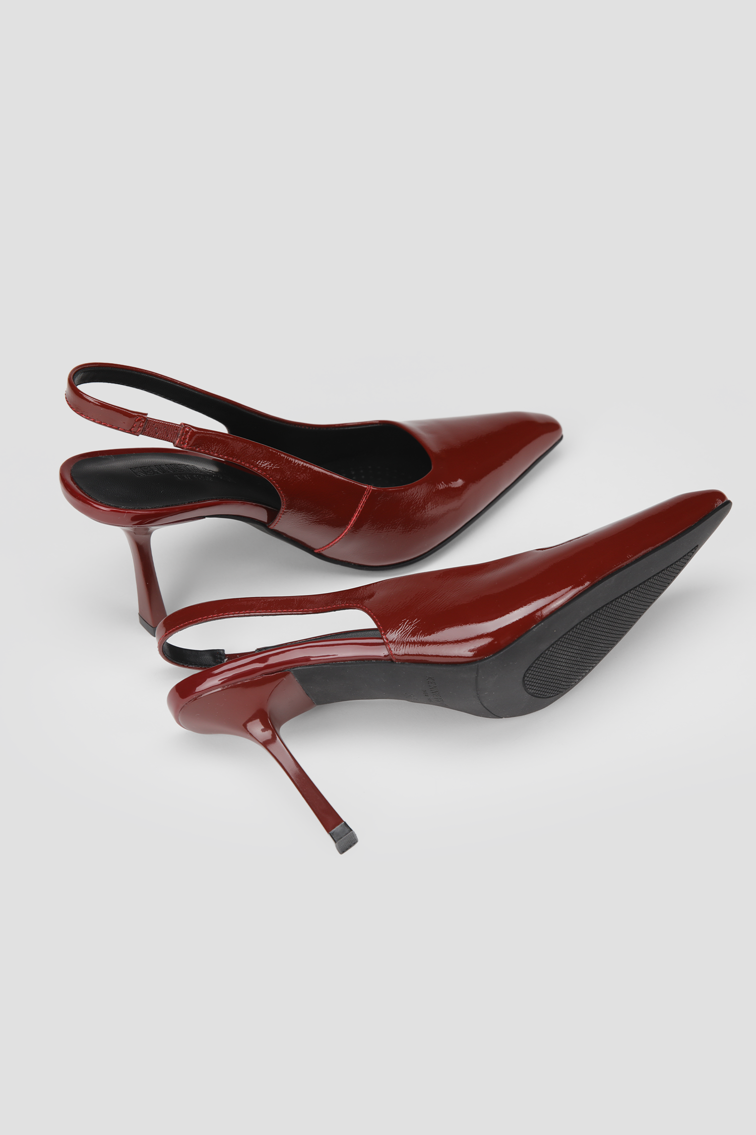 Leather Slingback Heels