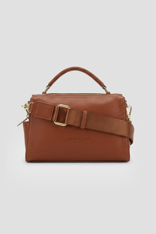 Leather Structured Crossbody Bag