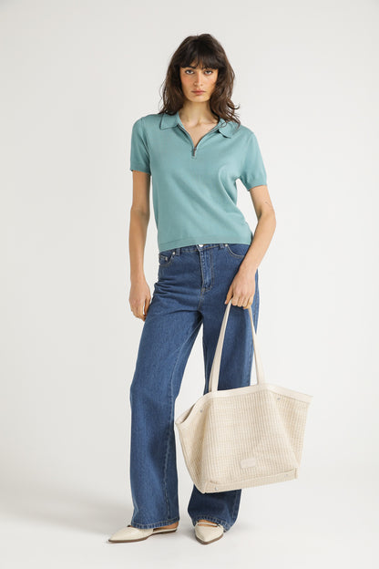 Knit Polo Shirt