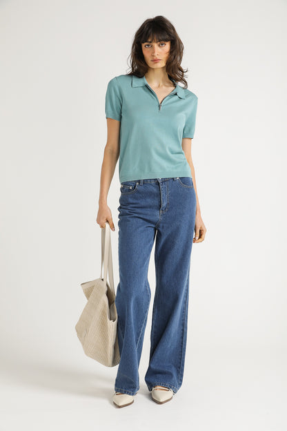 Knit Polo Shirt