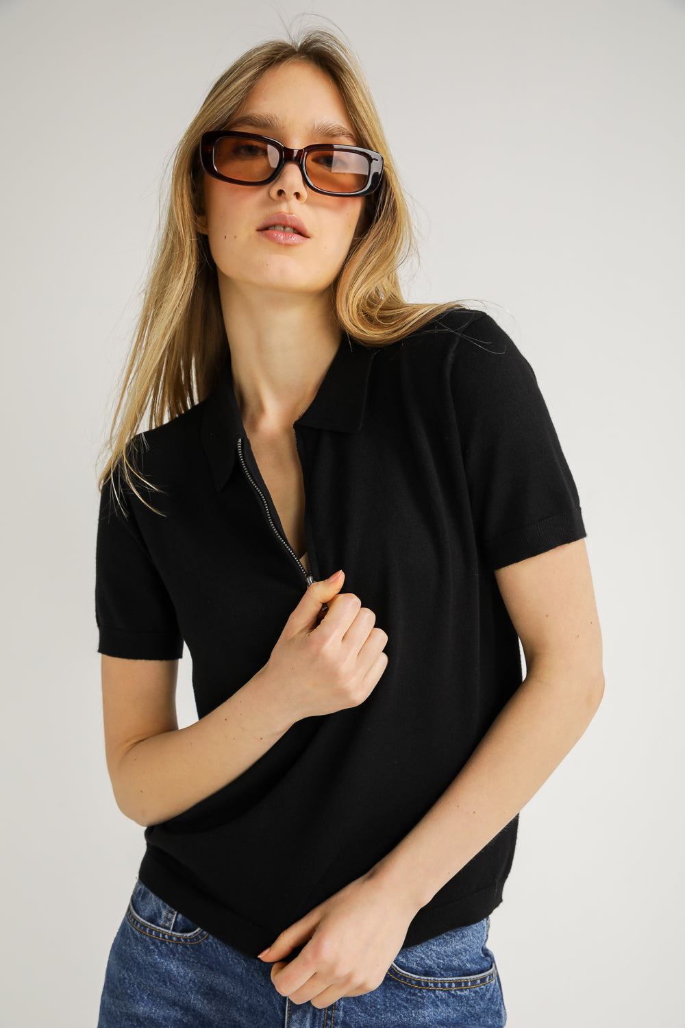 Knit Polo Shirt
