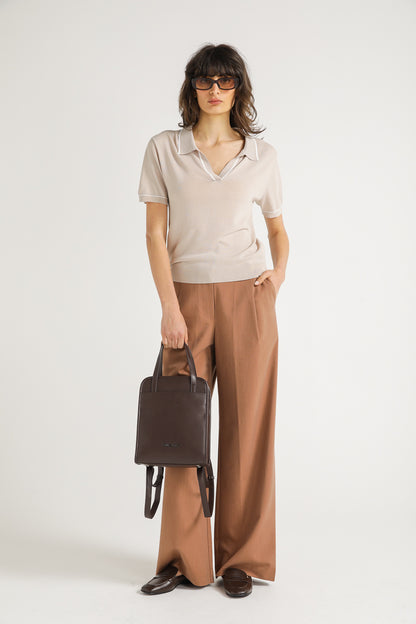 Polo Knit Top