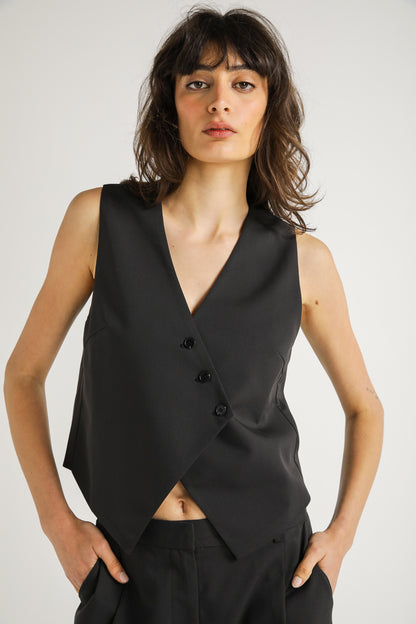 Asymmetric Tailored Vest