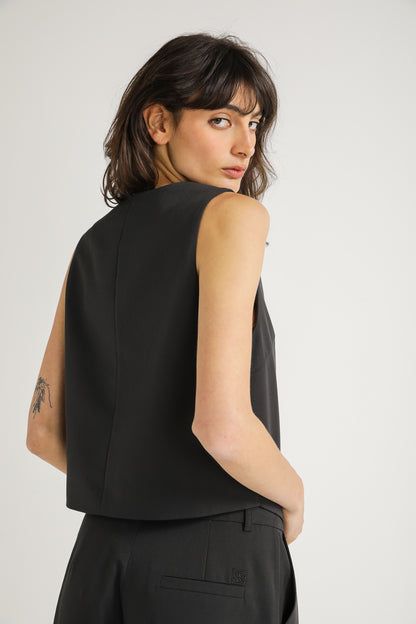 Asymmetric Tailored Vest