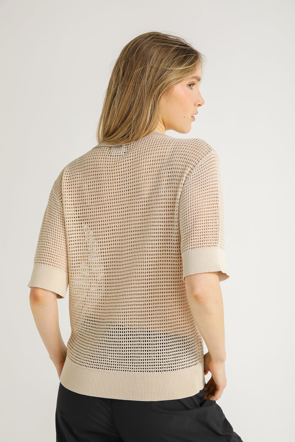 Mesh Polo T Shirt