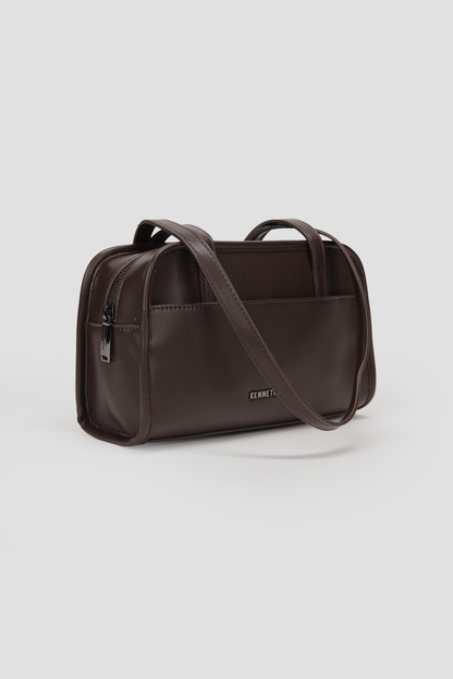 Faux Leather Shoulder Bag