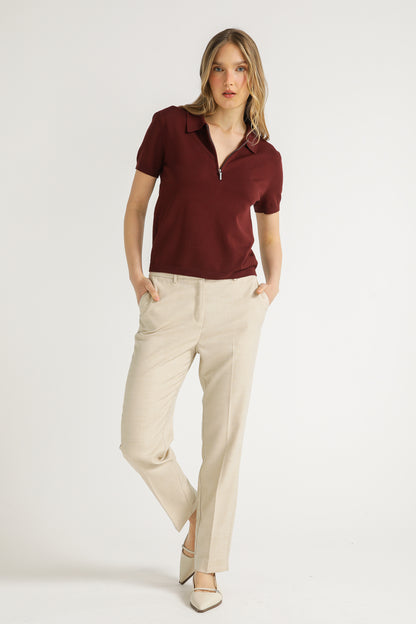 Knit Polo Shirt