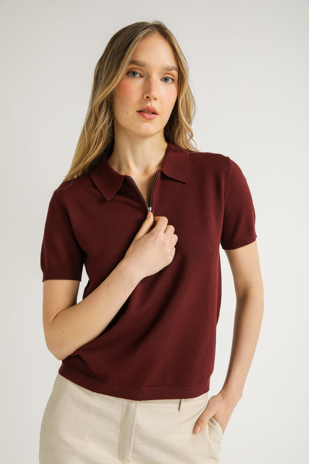 Knit Polo Shirt