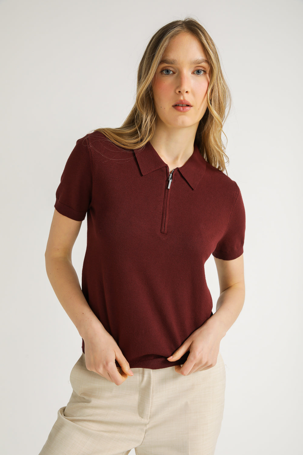 Knit Polo Shirt