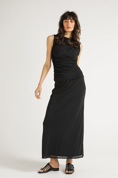 Draped Sleeveless Top
