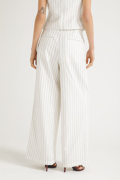 Pinstripe Tailored Pants