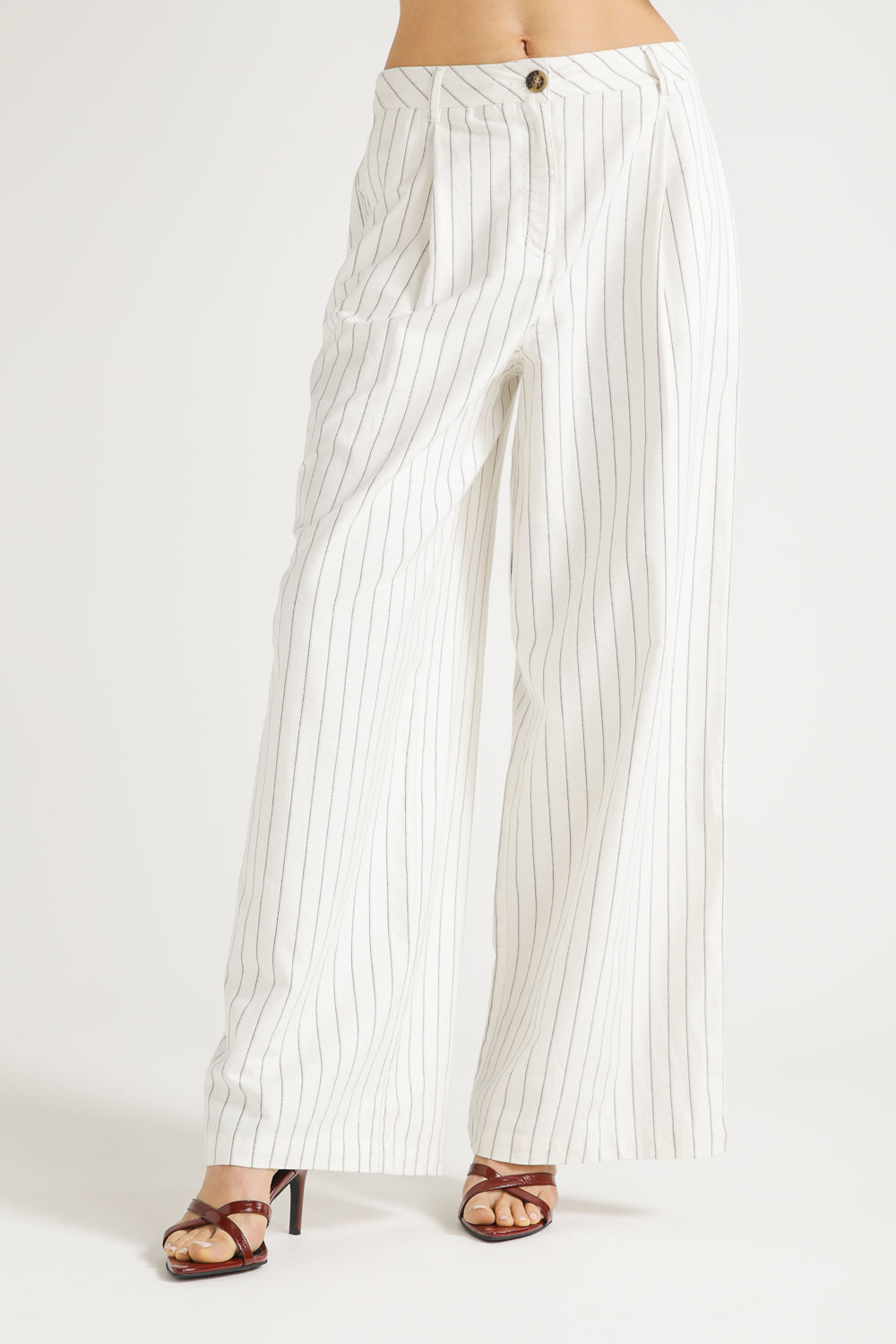 Pinstripe Tailored Pants