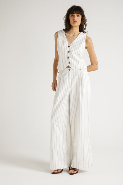 Pinstripe Tailored Vest