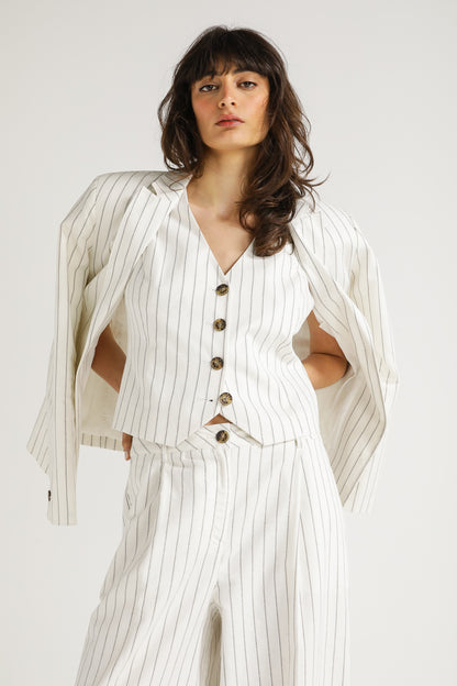 Pinstripe Tailored Vest