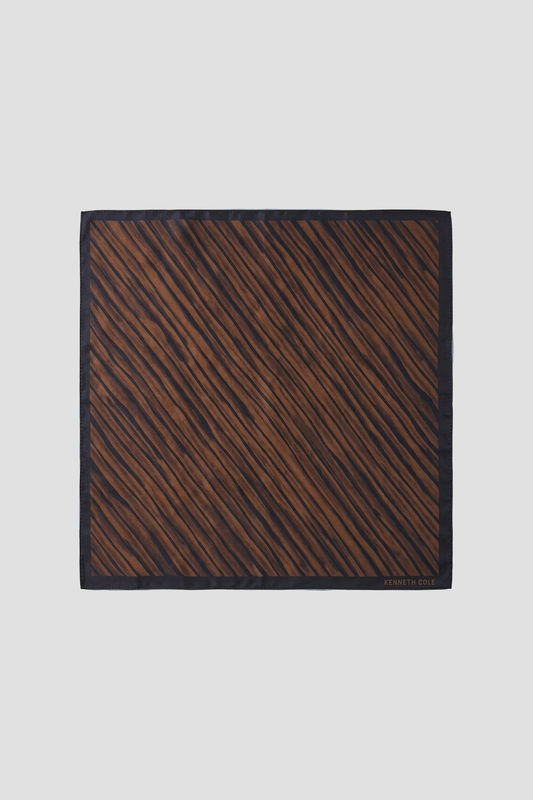 Brown Black Stripe Scarf