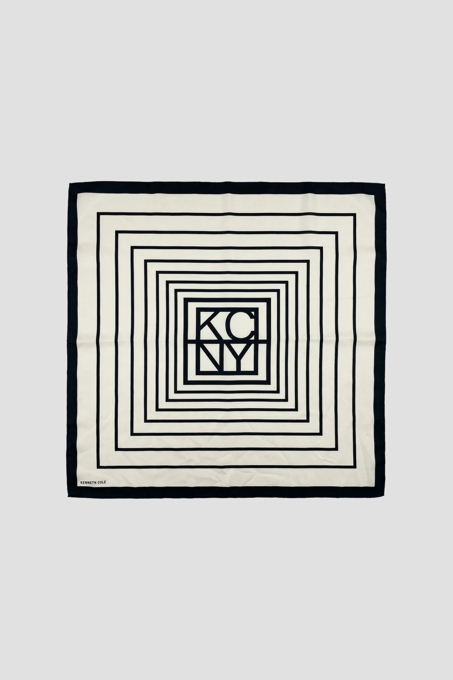 Geometric Logo Print Scarf