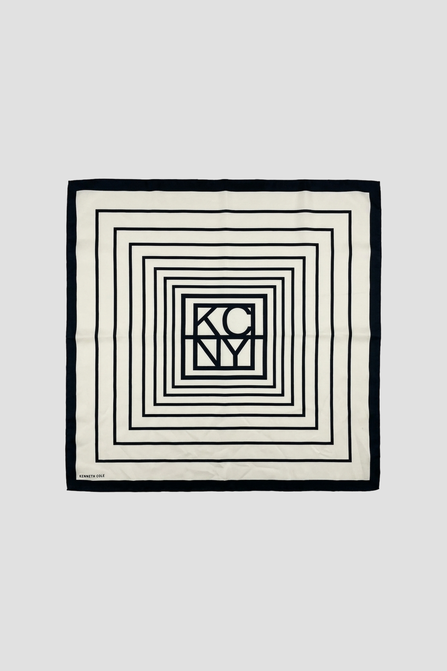 Geometric Logo Print Scarf