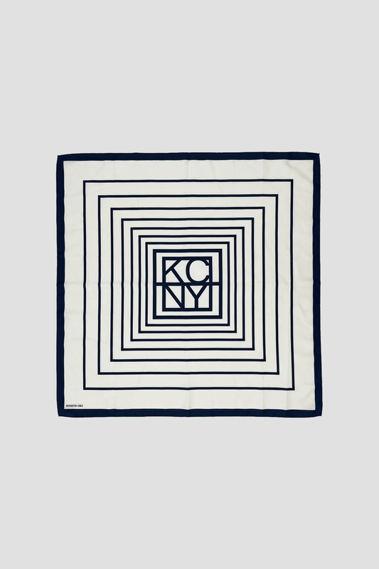 Geometric Logo Print Scarf