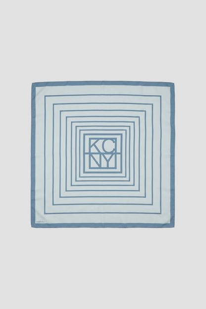 Geometric Logo Print Scarf