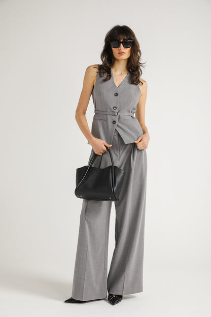 Tailored Belted Vest