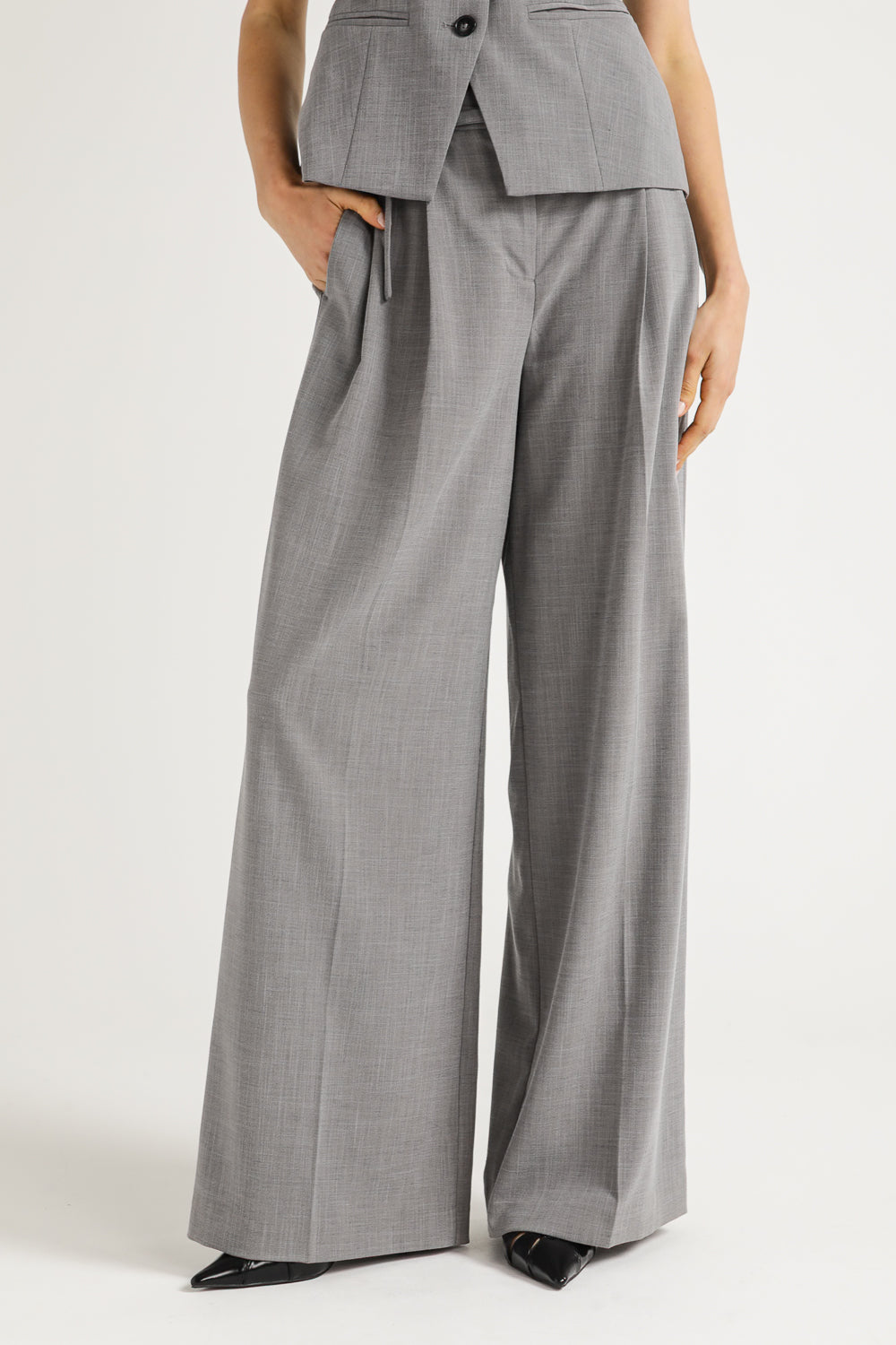 High Rise Tailored Trousers