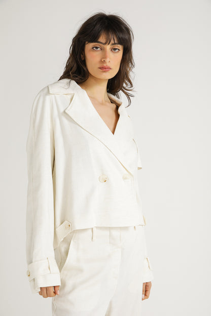 Cropped Tailored Jacket