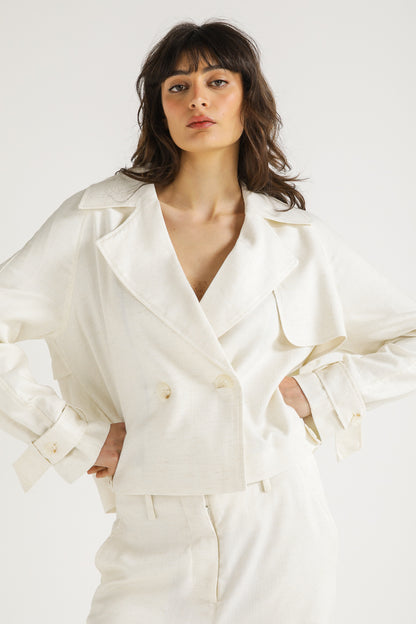 Cropped Tailored Jacket