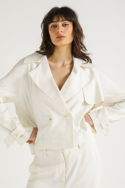 Cropped Tailored Jacket