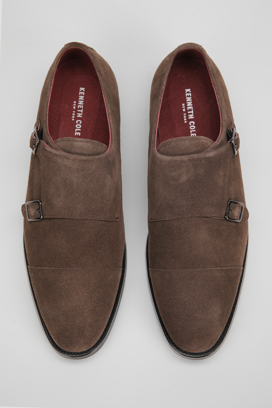 Leather Double Monk Shoes