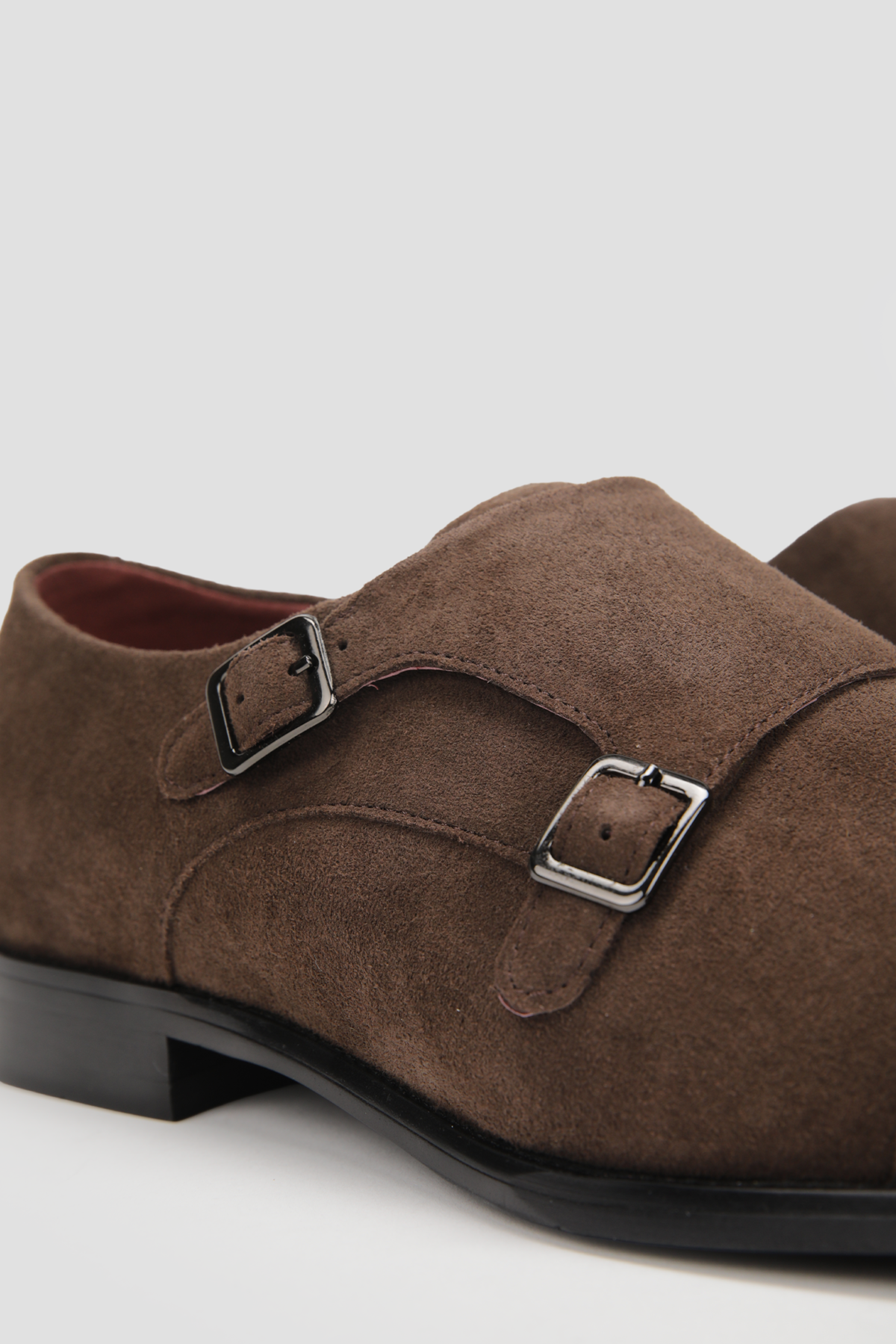 Leather Double Monk Shoes