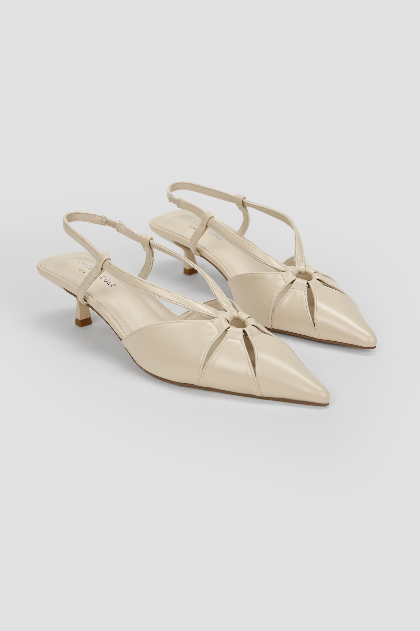 Pointed Slingback Kitten Heels