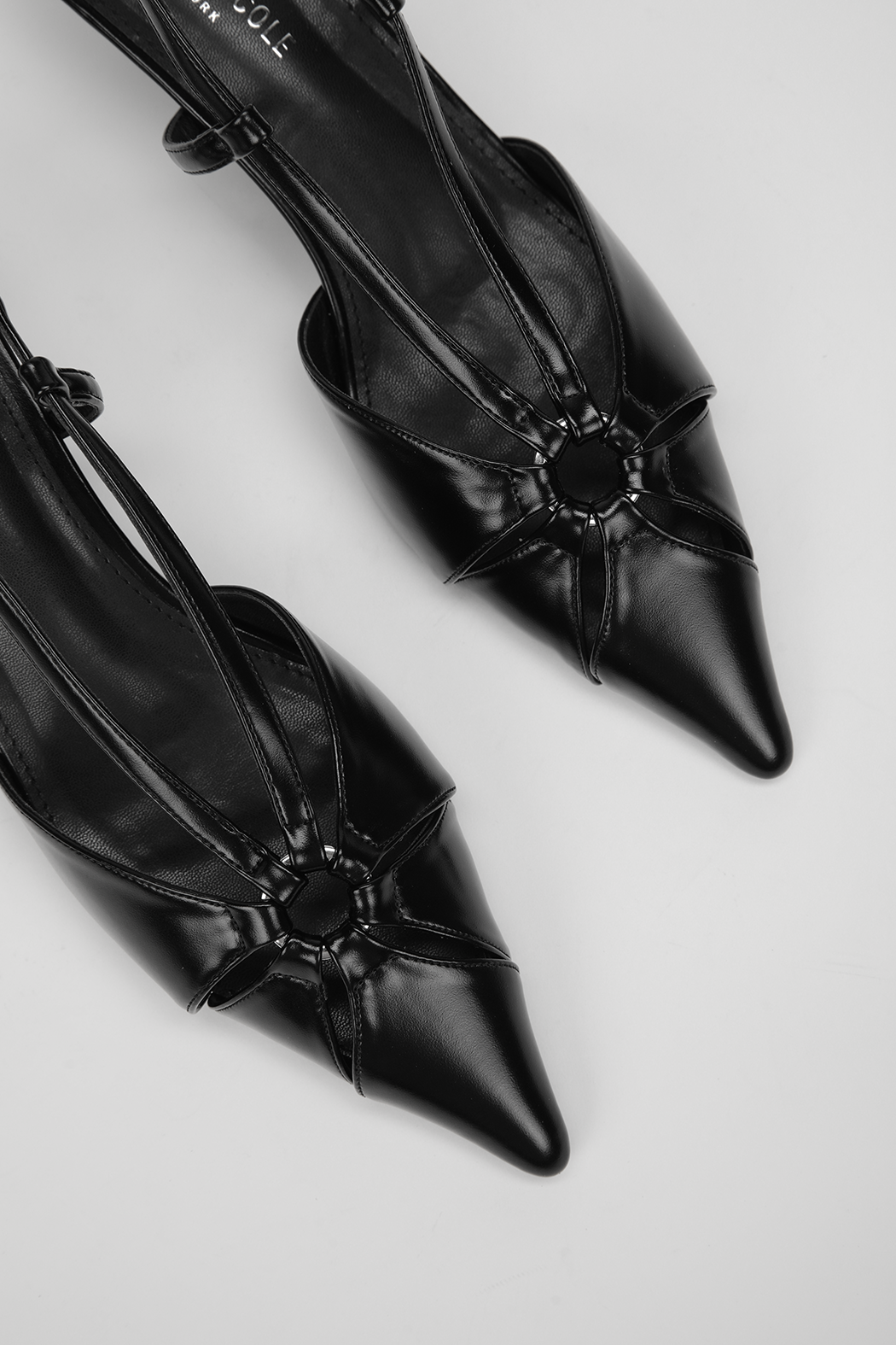 Pointed Slingback Kitten Heels