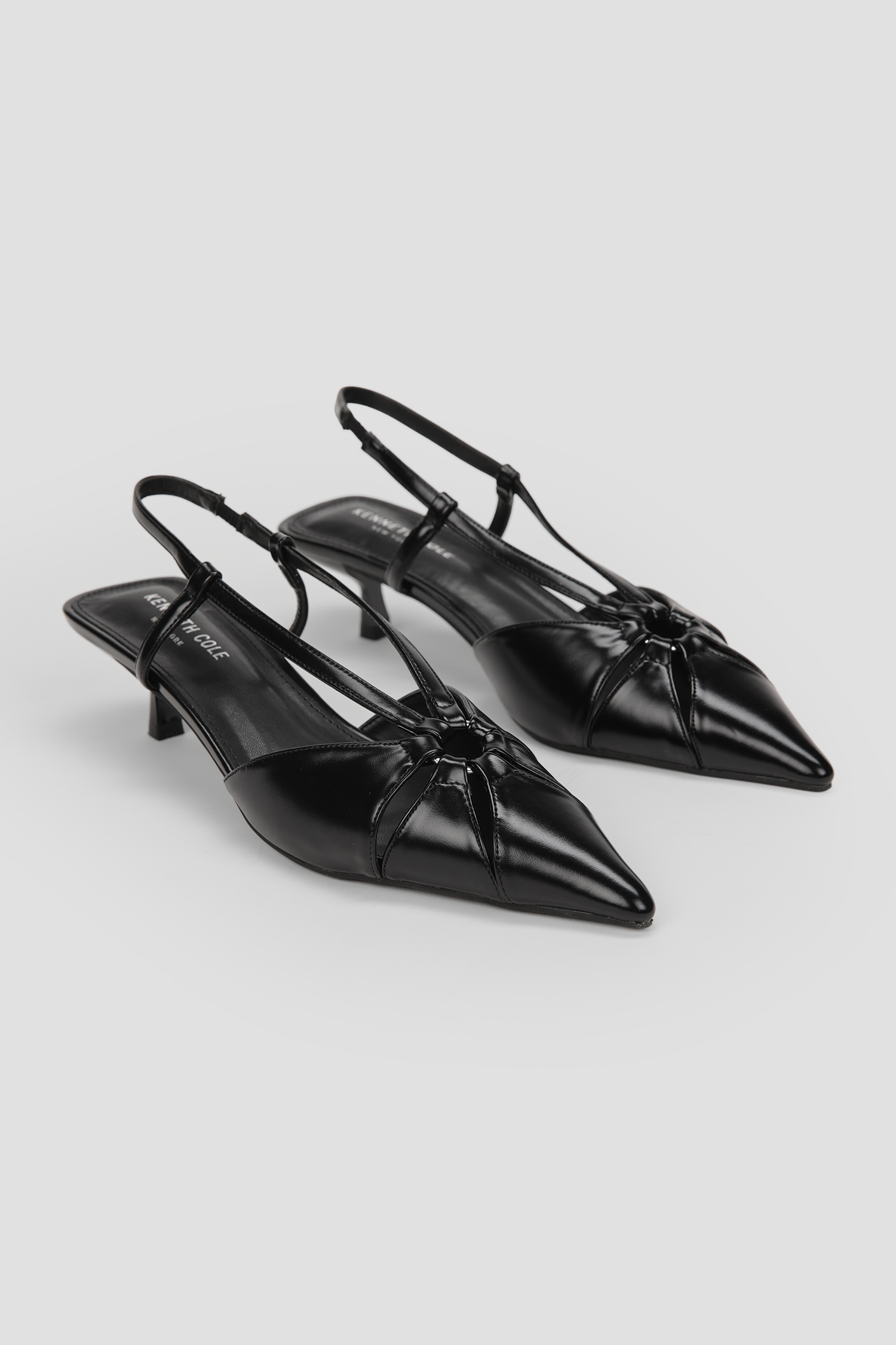 Pointed Slingback Kitten Heels