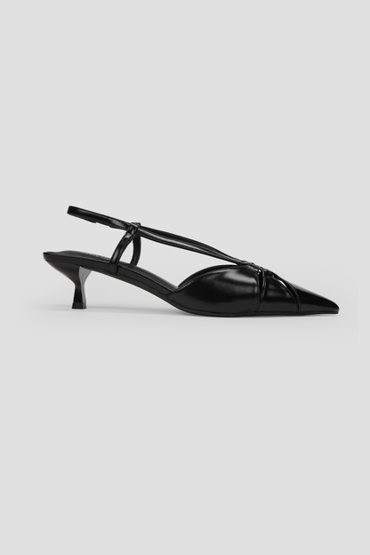 Pointed Slingback Kitten Heels