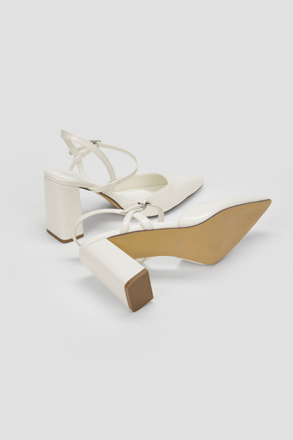 Pointed Ankle Strap Heels