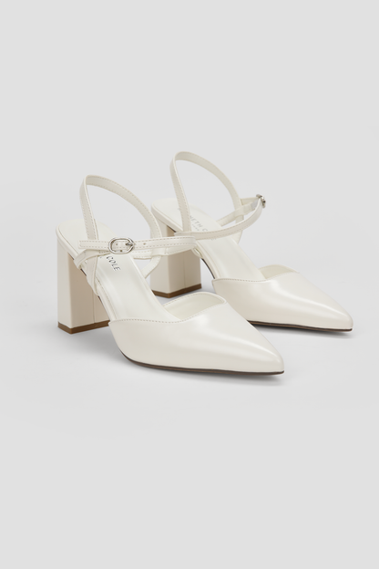 Pointed Ankle Strap Heels