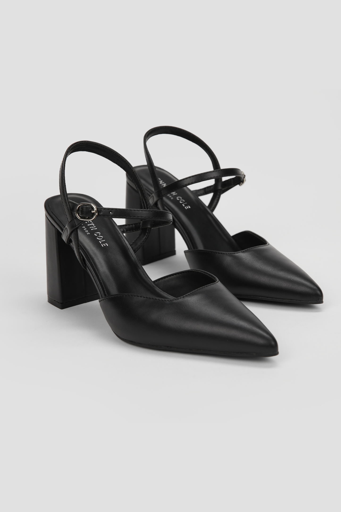 Pointed Ankle Strap Heels