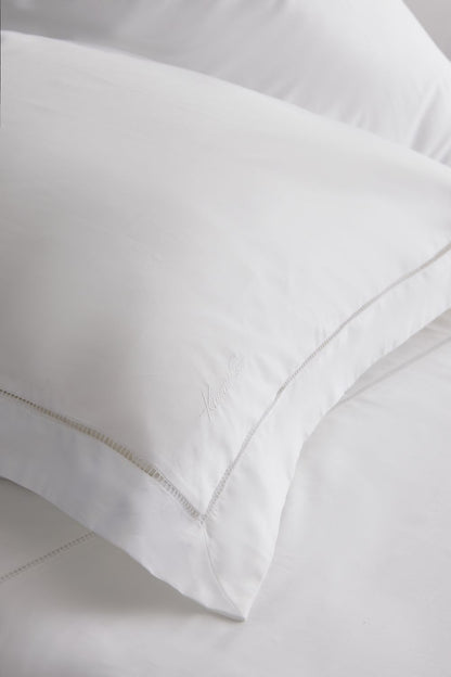 Sateen Duvet Cover with Signature Embroidery
