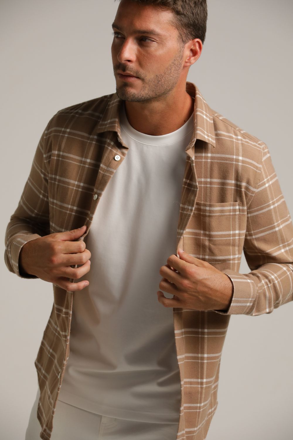 Checked Button Up Shirt