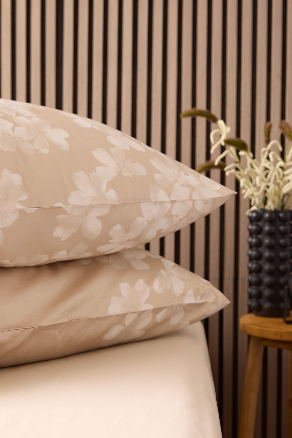 Sateen Flat Sheet with Floral Print