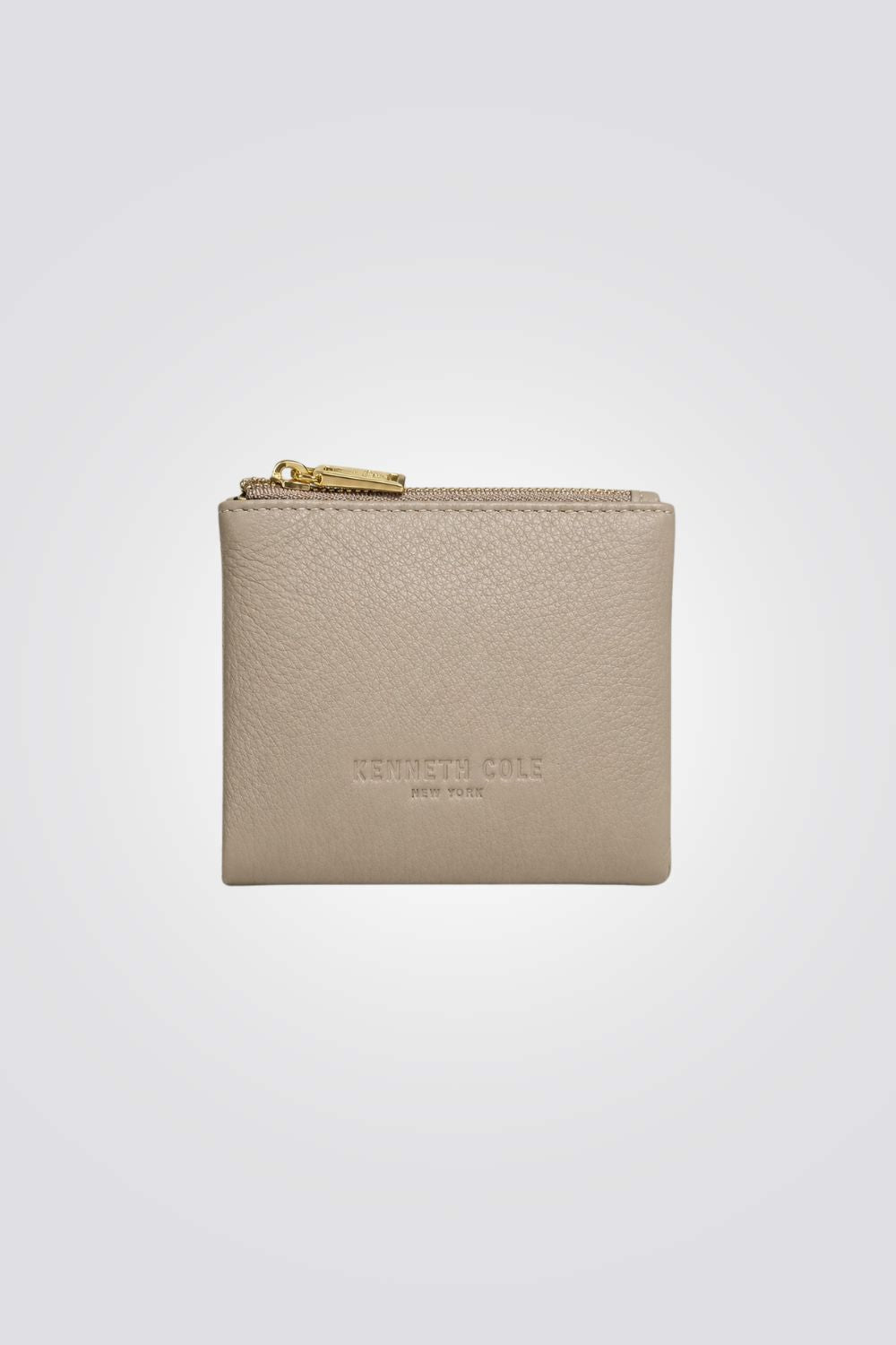 Compact Leather Zip Wallet