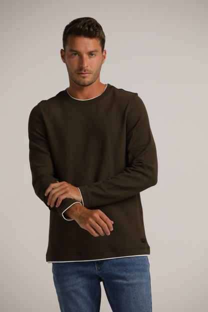 Long-Sleeve T-Shirt Layered Style Cotton