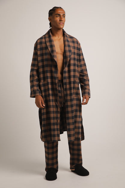 Plaid Flannel Robe