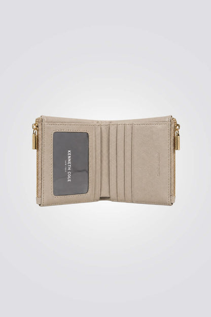 Compact Leather Zip Wallet