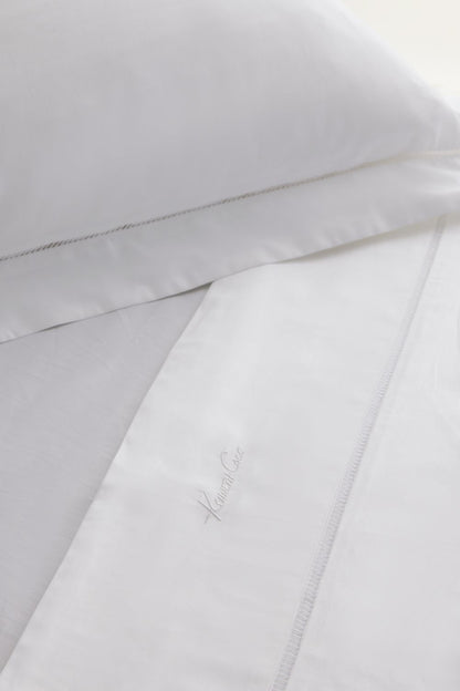 Sateen Flat Sheet with Signature Embroidery