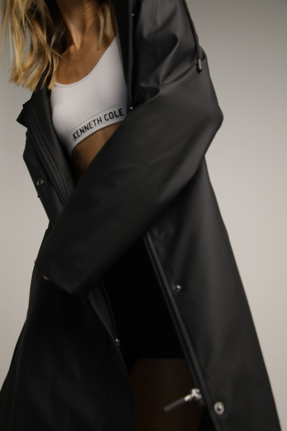 Long Raincoat In Polyester