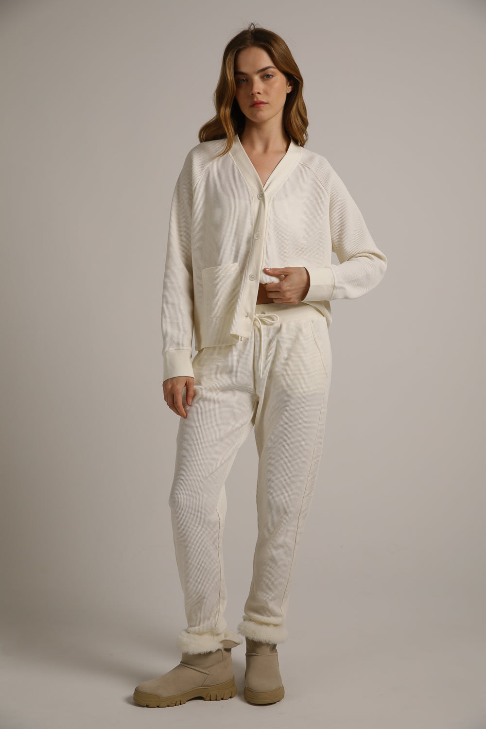 Waffle Cuffed Pants