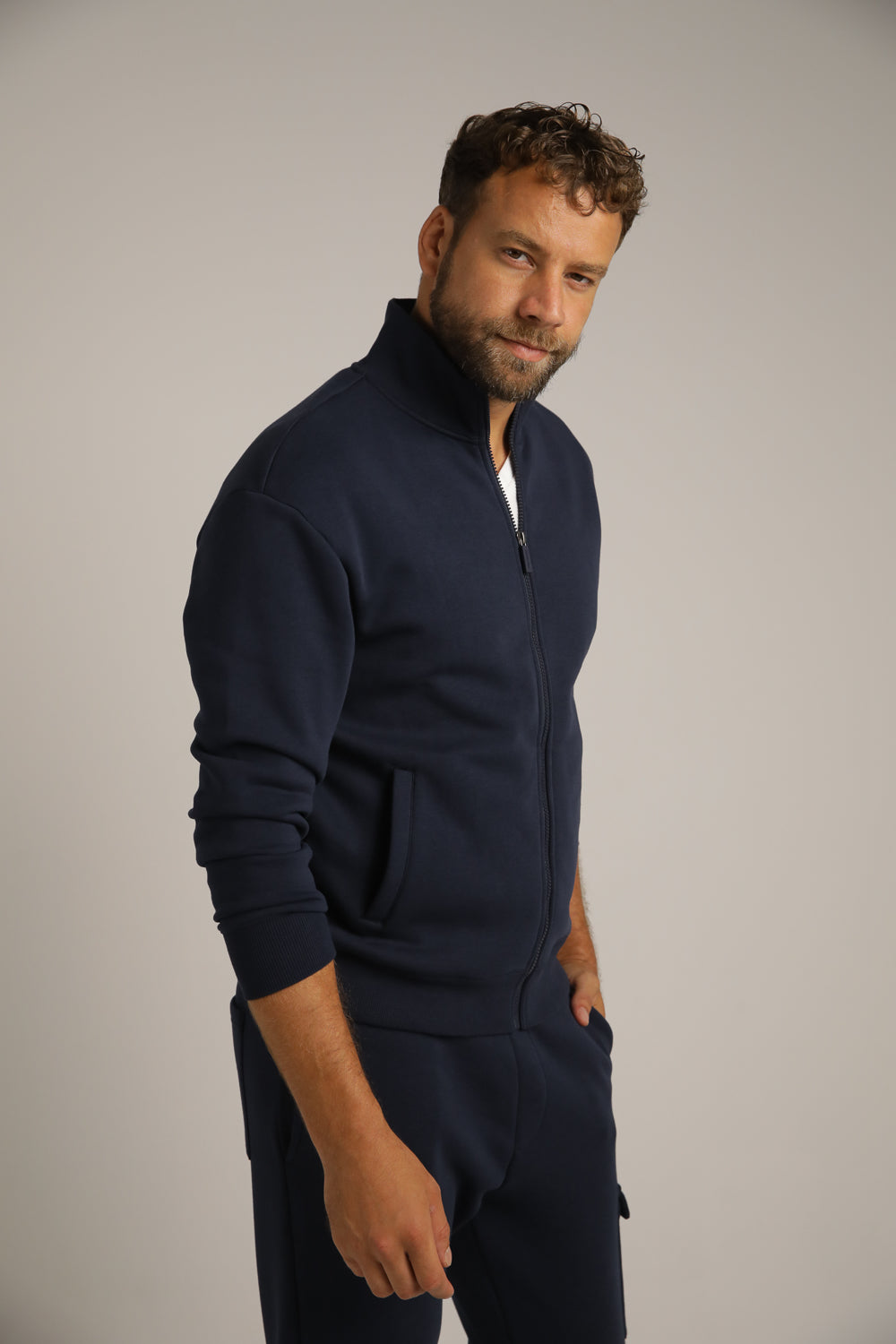 Stand Collar Sweatshirt